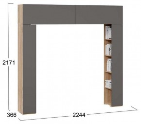 Шкаф навесной Порто СМ-393.21.022 в Троицке - troick.mebel24.online | фото 3