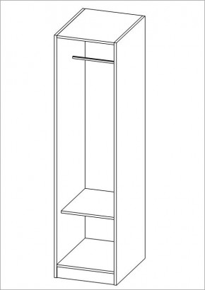 Шкаф ОРИОН однодверный, цвет белый в Троицке - troick.mebel24.online | фото 2