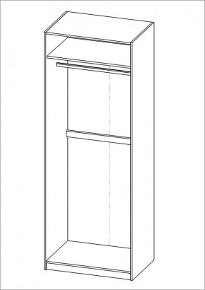 Шкаф ПЕГАС двухдверный, цвет белый в Троицке - troick.mebel24.online | фото 3