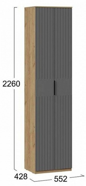 Шкаф платяной Хилтон Исп. 2 в Троицке - troick.mebel24.online | фото 6