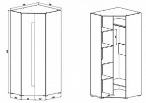 Шкаф платяной Куба 1725.М3 в Троицке - troick.mebel24.online | фото 9