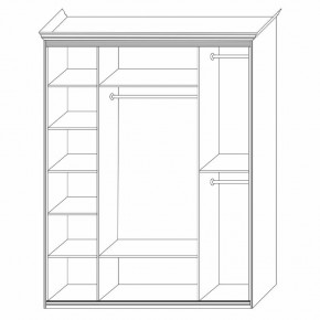 Шкаф распашной четырехдверный с зеркалами Неаполь в Троицке - troick.mebel24.online | фото 4