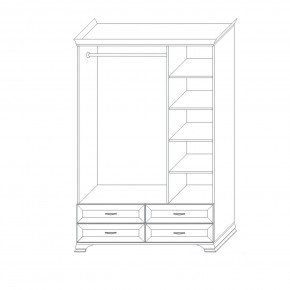 Шкаф распашной трехдверный Сиена в Троицке - troick.mebel24.online | фото 10