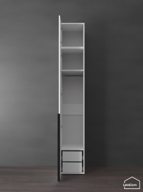 Шкаф с антресолью Linnea MHR-1A-3 2450х400х510 (Белый-М 11.1.2) в Троицке - troick.mebel24.online | фото 5