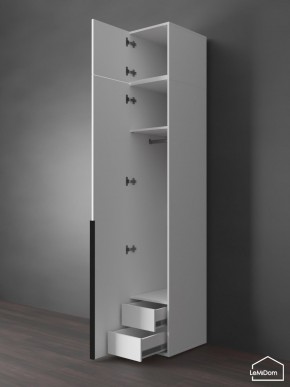Шкаф с антресолью Linnea MHR-1A-3 2450х400х510 (Белый-М 11.1.2) в Троицке - troick.mebel24.online | фото 6