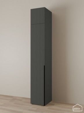 Шкаф с антресолью Linnea MHR-1A-3 2450х400х510 (Графит-М 11.1.25) в Троицке - troick.mebel24.online | фото