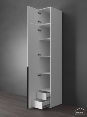 Шкаф с антресолью Linnea MHR-1A-4 2450х400х510 (Белый-М 11.1.2) в Троицке - troick.mebel24.online | фото 5