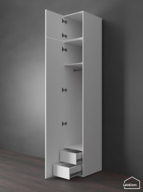 Шкаф с антресолью Linnea MHR-1POA-3 2450х400х510 (Белый-М 11.1.2) в Троицке - troick.mebel24.online | фото 6