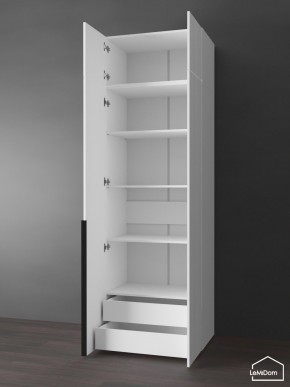 Шкаф с антресолью Linnea MHR-2A-4 2450х800х510 (Белый-М 11.1.1) в Троицке - troick.mebel24.online | фото 5