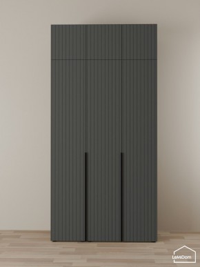 Шкаф с антресолью Linnea MHR-3A-2 2450х1200х510 (Графит-М 11.1.25) в Троицке - troick.mebel24.online | фото 1