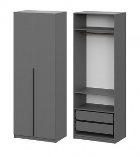 Шкаф ШК-5 + 2 полки + ящики (800) Графит в Троицке - troick.mebel24.online | фото 1