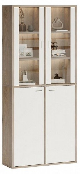 Шкаф-витрина Домино СУ(ш2в2)+2ФС+2ФГ в Троицке - troick.mebel24.online | фото 2