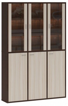 Шкаф-витрина Домино СУ(ш3в2)+3ФГ+3ФС в Троицке - troick.mebel24.online | фото