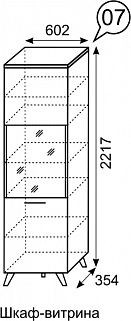 Шкаф-витрина София 7 в Троицке - troick.mebel24.online | фото 3