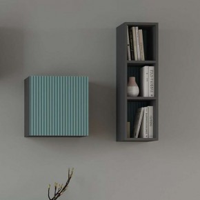 Сириния Куб 2 серый графит/МДФ бриз в Троицке - troick.mebel24.online | фото 3