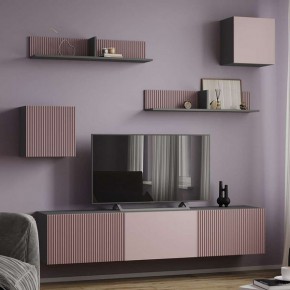 Сириния Куб 2 серый графит/МДФ пудра в Троицке - troick.mebel24.online | фото 3