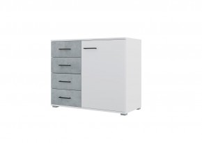Спальный гарнитур NOVA (модульный) белый/бетон в Троицке - troick.mebel24.online | фото 7