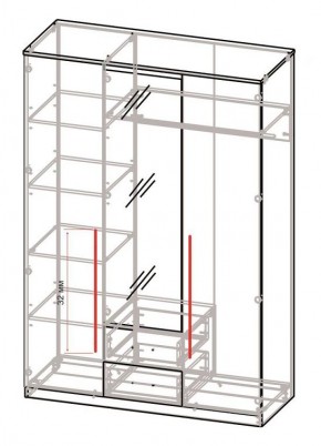 Спальный гарнитур Роксана (модульный) ЯШС в Троицке - troick.mebel24.online | фото 5