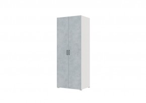 Спальный гарнитур VICTOR (модульный) Белый-Бетон в Троицке - troick.mebel24.online | фото 10