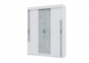 Спальный гарнитур VICTOR (модульный) Белый-Бетон в Троицке - troick.mebel24.online | фото 13
