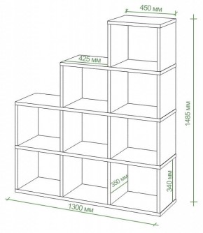 Стеллаж Бартоло СЛД 4 в Троицке - troick.mebel24.online | фото 2