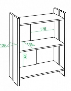 Стеллаж Домино Лайт СТЛ-ОН в Троицке - troick.mebel24.online | фото 2