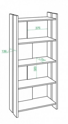 Стеллаж Домино Лайт СТЛ-ОВ в Троицке - troick.mebel24.online | фото 2