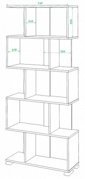 Стеллаж Домино нельсон СЛ-5 в Троицке - troick.mebel24.online | фото 2