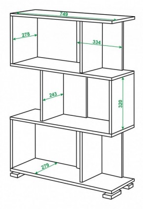 Стеллаж Домино нельсон СЛ-5-3 в Троицке - troick.mebel24.online | фото 2