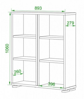 Стеллаж Домино ПУ-50-1 в Троицке - troick.mebel24.online | фото 2
