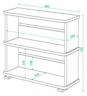 Стеллаж Домино СБ-25/2 в Троицке - troick.mebel24.online | фото 3