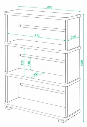 Стеллаж Домино СБ-25/3 в Троицке - troick.mebel24.online | фото 3