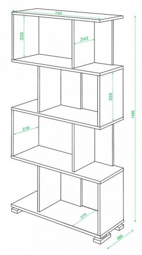 Стеллаж Домино СЛ-5-4 в Троицке - troick.mebel24.online | фото 2