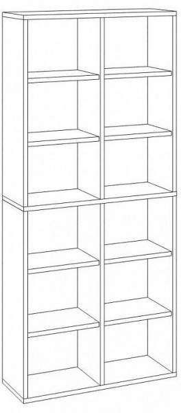 Стеллаж Домино СУ(ш2в2) в Троицке - troick.mebel24.online | фото 3