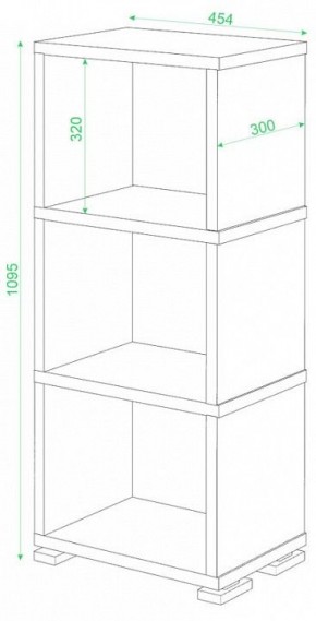 Стеллаж-колонка Домино СБ-15/3 в Троицке - troick.mebel24.online | фото 2