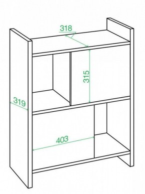 Стеллаж комбинированный Домино Лайт СТЛ-3Н в Троицке - troick.mebel24.online | фото 2
