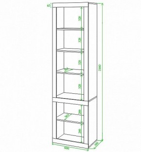 Стеллаж комбинированный Toivo ВтВ в Троицке - troick.mebel24.online | фото 2