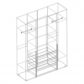 СТИЛ Шкаф 4-ств с 3 ящиками в Троицке - troick.mebel24.online | фото 2