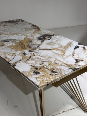 Стол ACERRA NEW 160 GLOSS GRAND JADE SOLID CERAMIC/ каркас цвета шампань, ®DISAUR в Троицке - troick.mebel24.online | фото 5