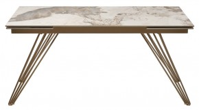 Стол ACERRA NEW 160 GLOSS LUXURY PANDORA SOLID CERAMIC/ каркас цвета шампань, ®DISAUR в Троицке - troick.mebel24.online | фото 11