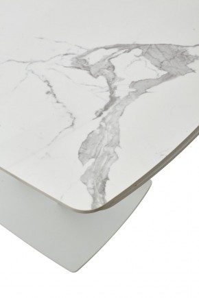 Стол ALATRI 120 GLOSS STATUARIO WHITE SOLID CERAMIC / WHITE, ®DISAUR в Троицке - troick.mebel24.online | фото 10