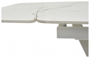 Стол ALATRI 120 GLOSS STATUARIO WHITE SOLID CERAMIC / WHITE, ®DISAUR в Троицке - troick.mebel24.online | фото 3