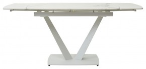 Стол ALATRI 120 GLOSS STATUARIO WHITE SOLID CERAMIC / WHITE, ®DISAUR в Троицке - troick.mebel24.online | фото 4