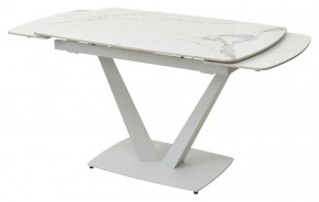 Стол ALATRI 120 GLOSS STATUARIO WHITE SOLID CERAMIC / WHITE, ®DISAUR в Троицке - troick.mebel24.online | фото 8