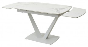 Стол ALATRI 120 GLOSS STATUARIO WHITE SOLID CERAMIC / WHITE, ®DISAUR в Троицке - troick.mebel24.online | фото 9