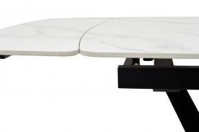 Стол ALATRI 120 MATT WHITE MARBLE SOLID CERAMIC / BLACK, ®DISAUR в Троицке - troick.mebel24.online | фото 5