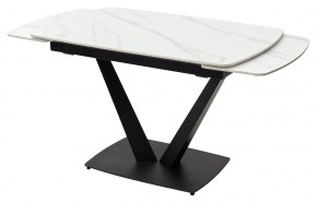 Стол ALATRI 120 MATT WHITE MARBLE SOLID CERAMIC / BLACK, ®DISAUR в Троицке - troick.mebel24.online | фото 8
