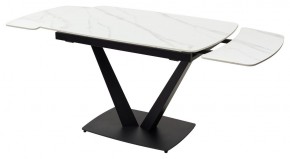 Стол ALATRI 120 MATT WHITE MARBLE SOLID CERAMIC / BLACK, ®DISAUR в Троицке - troick.mebel24.online | фото 9