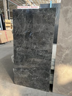 Стол ALES 180 BLACK GRAVE SOLID CERAMIC, керамика / бронзовый, ®DISAUR в Троицке - troick.mebel24.online | фото 3