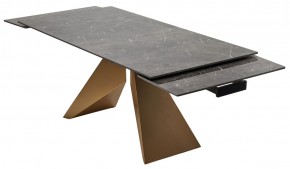 Стол ALES 180 BLACK GRAVE SOLID CERAMIC, керамика / бронзовый, ®DISAUR в Троицке - troick.mebel24.online | фото 9